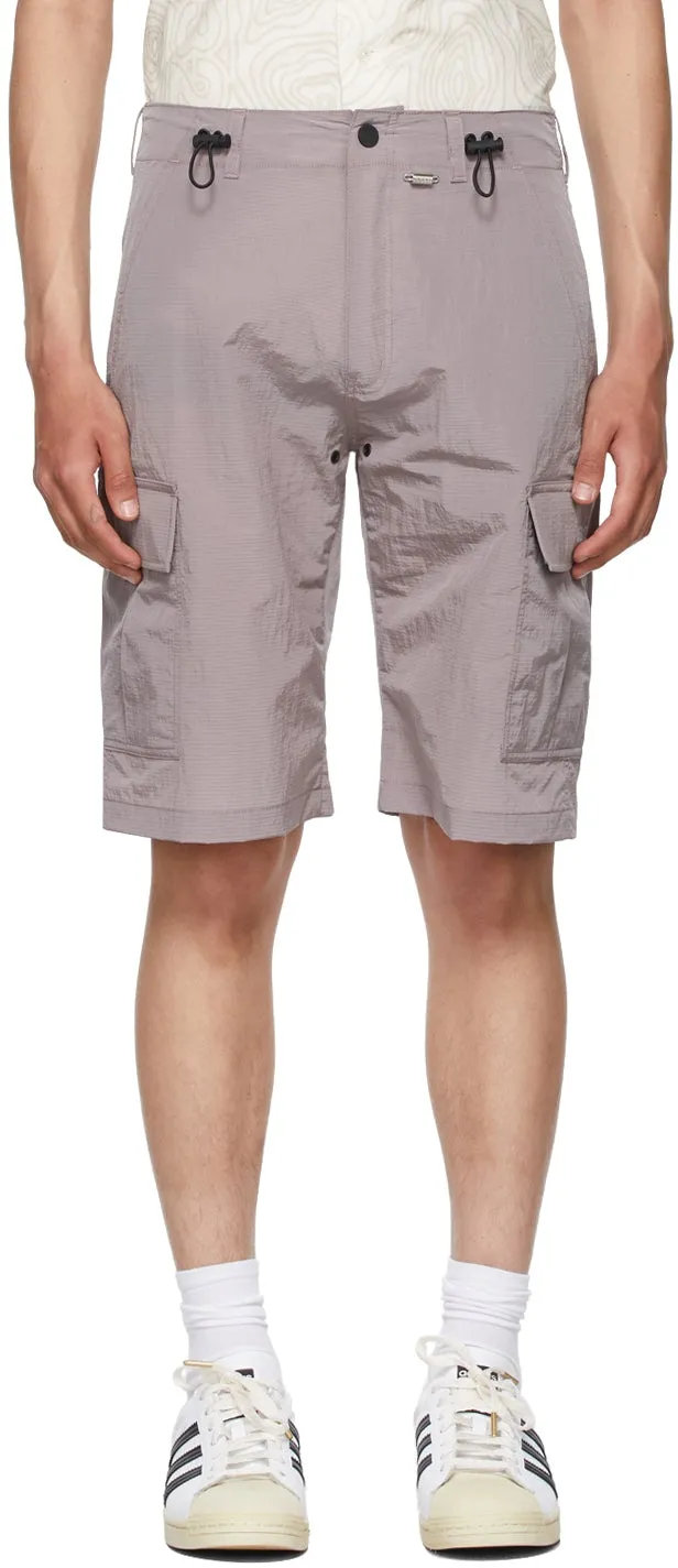 032c Purple Heat Sensitive Cargo Shorts