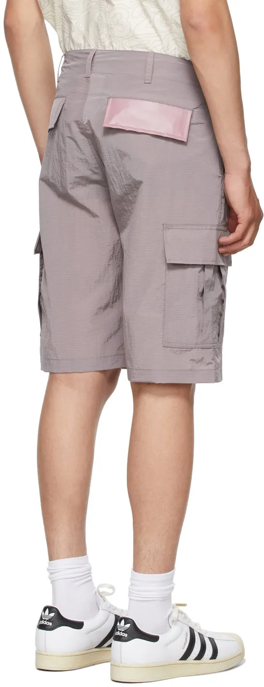 032c Purple Heat Sensitive Cargo Shorts