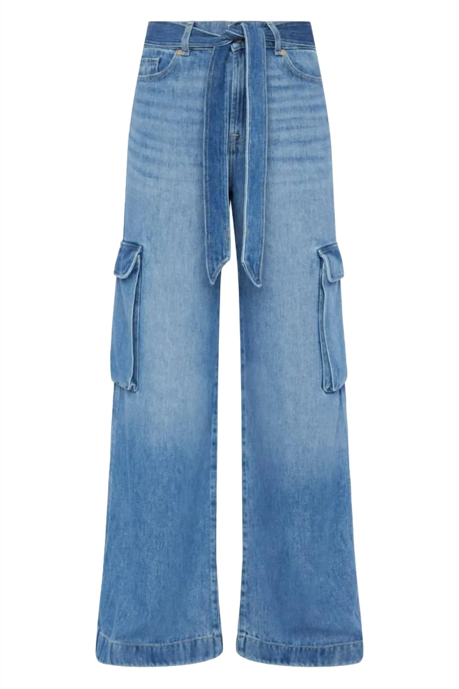 7 For All Mankind - Dream Cargo Palazzo Denim Jeans