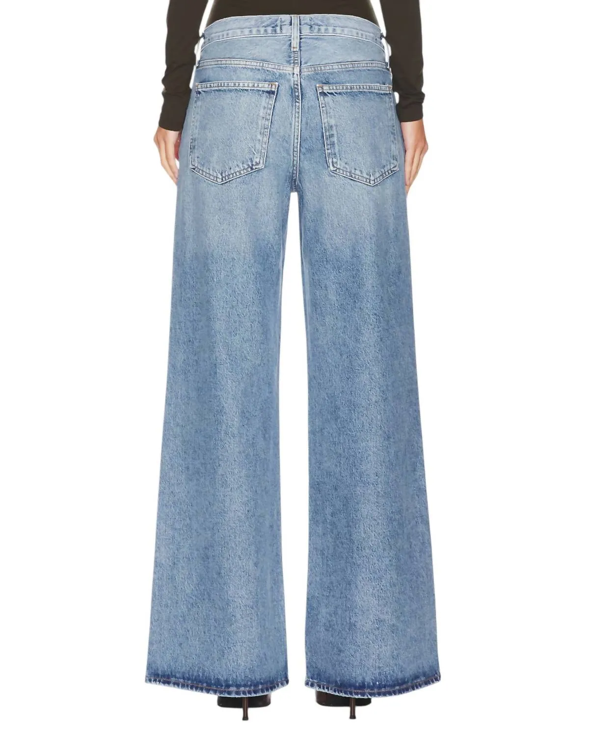 Agolde - Clara Low Rise Baggy Flare Jeans