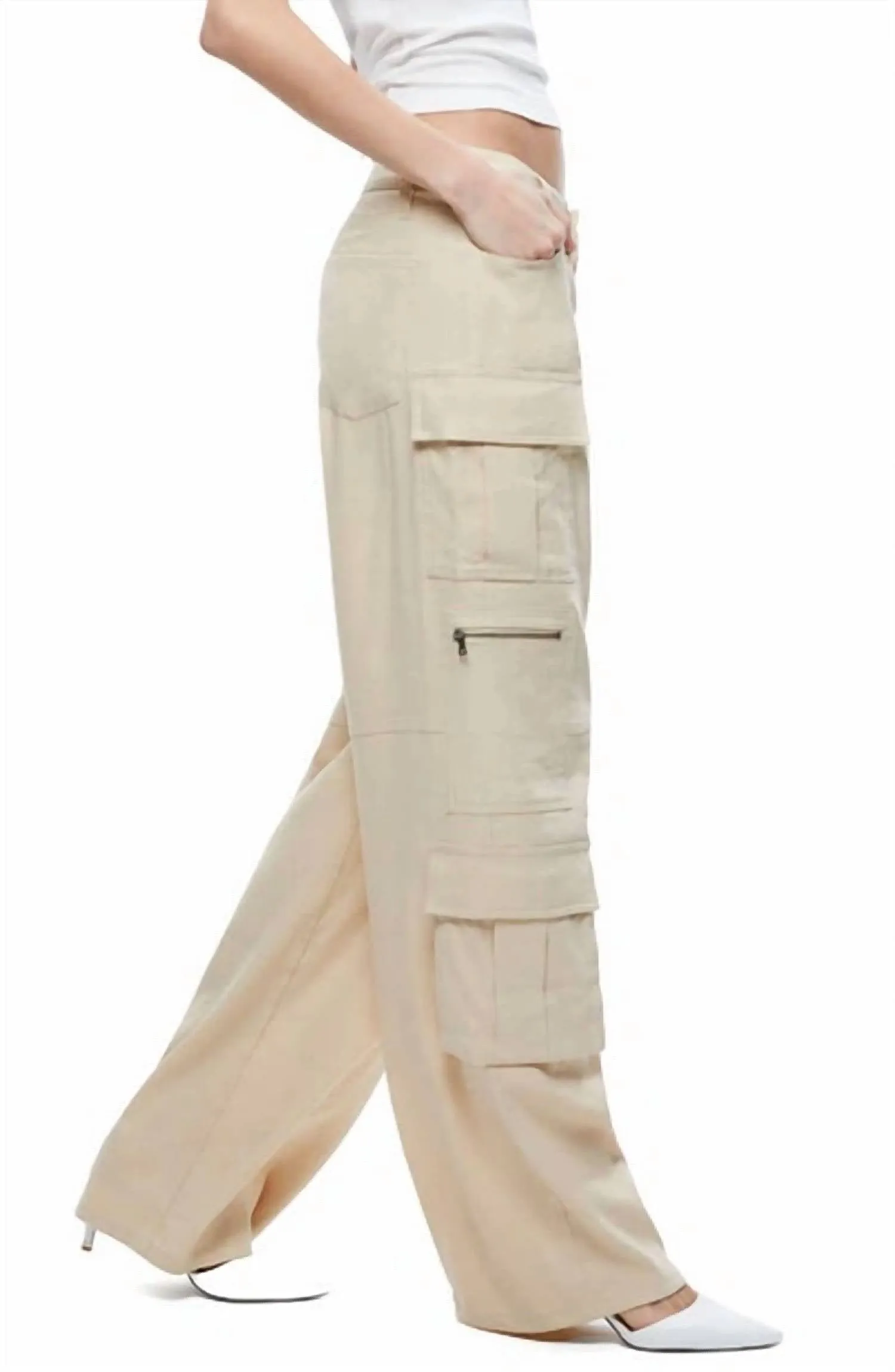 Alice   Olivia - Cay Baggy Cargo Pant