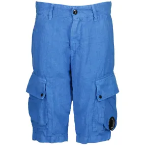 C.P. Junior Linen Lens Cargo Shorts