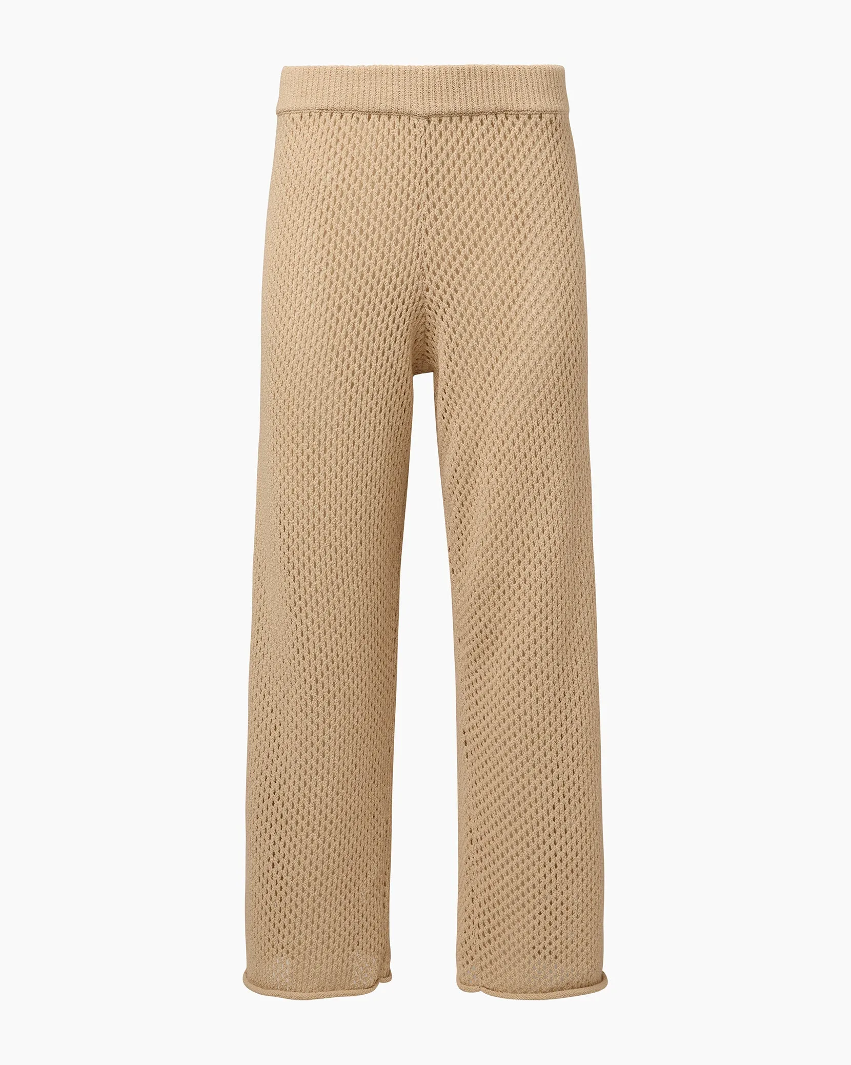 Crochet Knit Wide Leg Pant