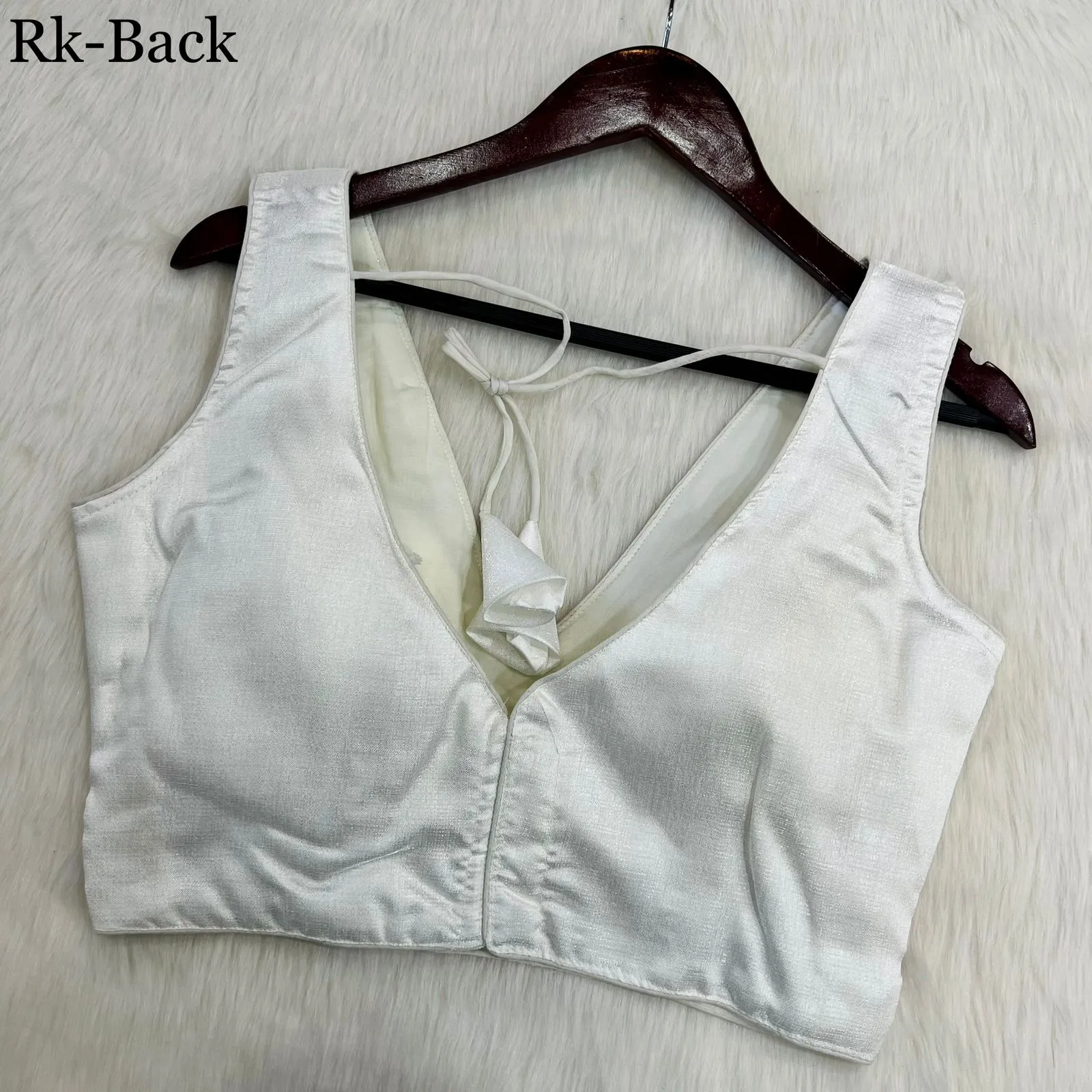 PLEATED DESINGER COBRA SILK BLOUSE