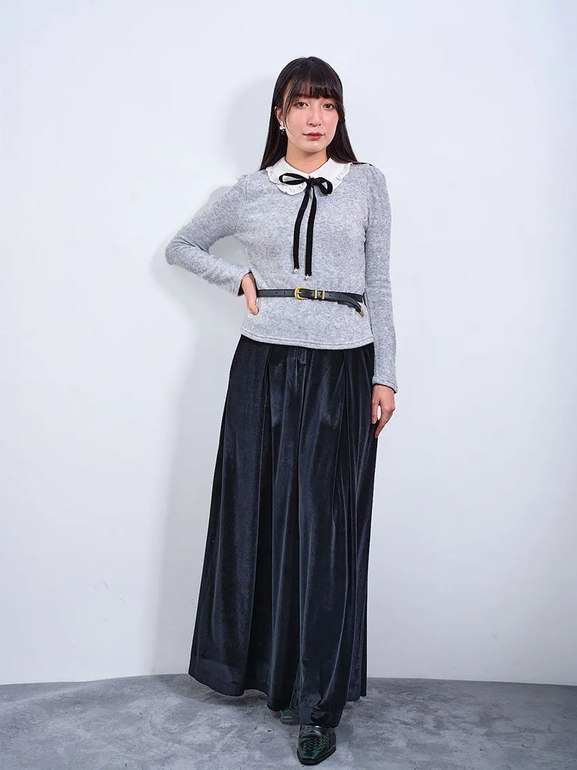 Pleated Velvet Culottes (3 Colours)