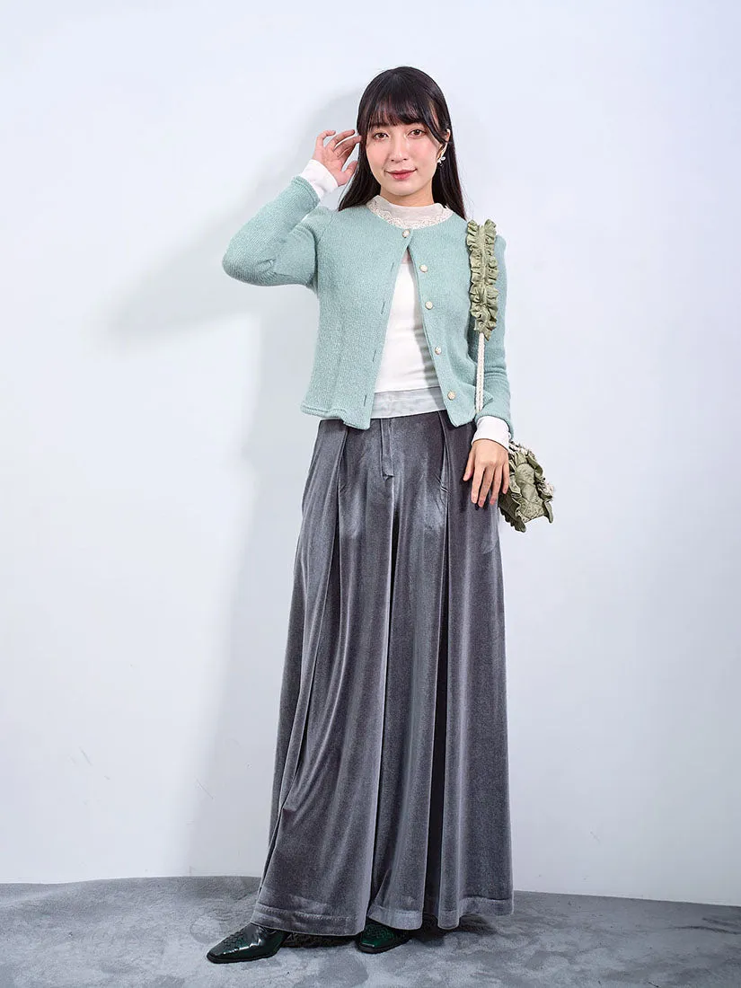 Pleated Velvet Culottes (3 Colours)