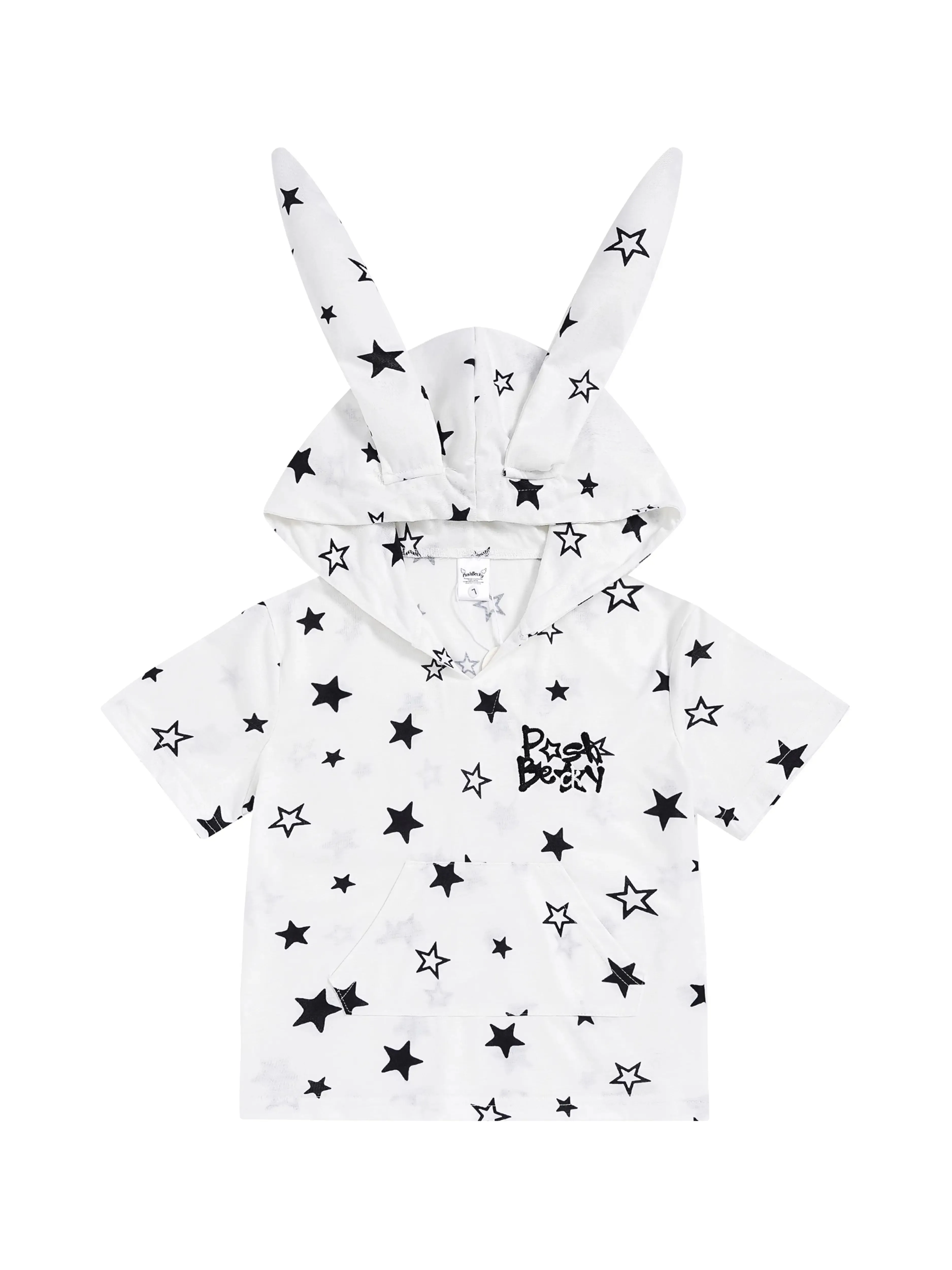 Rabbit and T-shirt Foodie with Star Ears Cropped