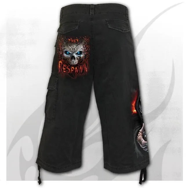 Respawn Mens 3/4 Vintage Cargo Shorts