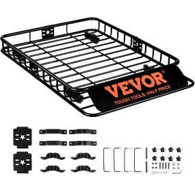 VEVOR Roof Rack Cargo Basket 200 LBS Capacity 46"x36"x4.5" for