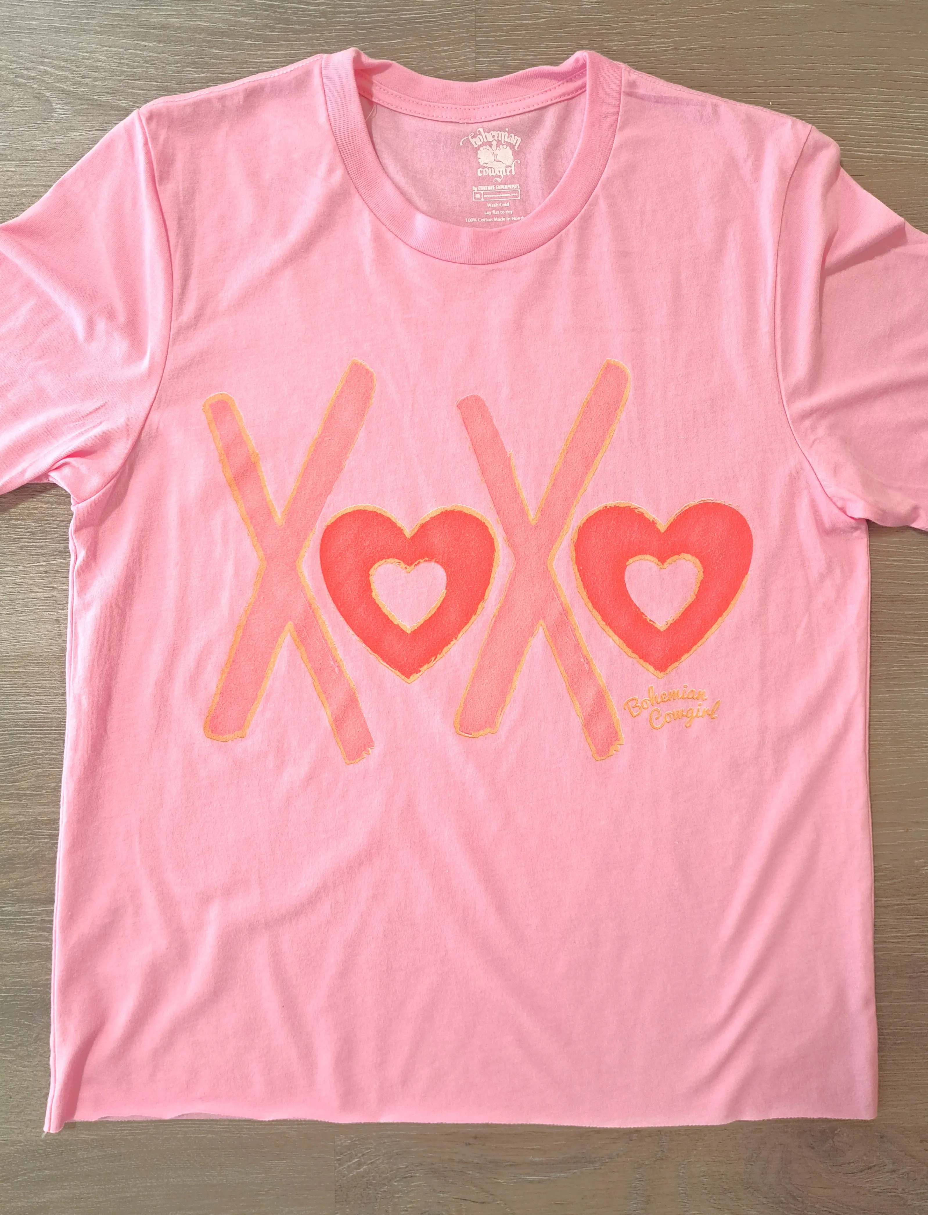 XOXO Hearts Pink Valentine T-Shirt - WS